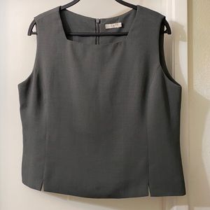 Gray Lined Jessie blouse, Sz L
